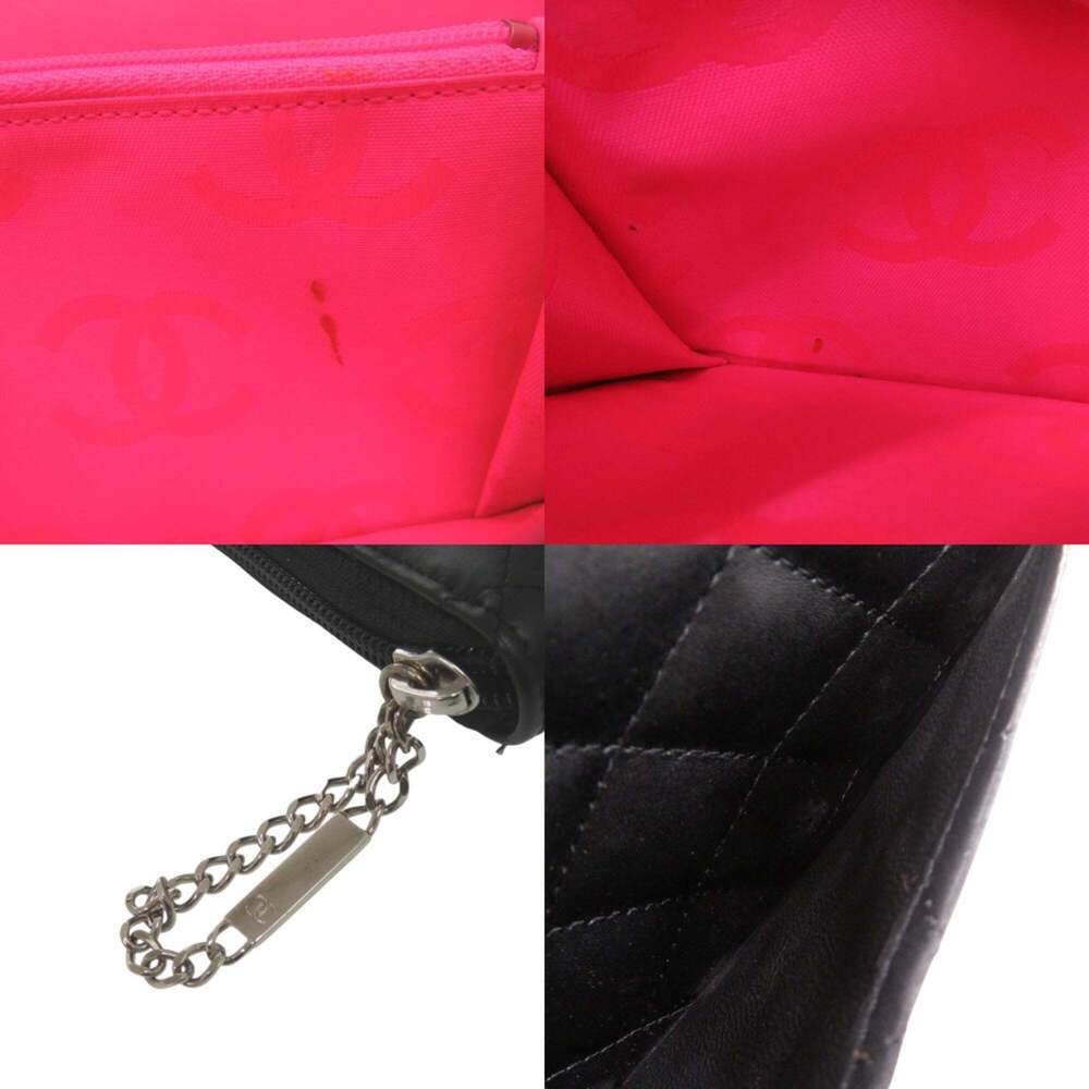 CHANEL Black Leather Logo Wallet - Picture 8 of 8